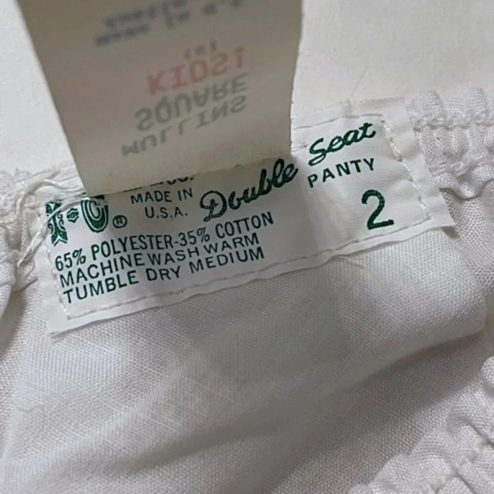 Christmas Baby Girl's Diaper Cover SANTA VGT Mullins Square White Size Seat 2